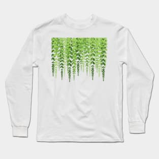 green hanging leaves Long Sleeve T-Shirt